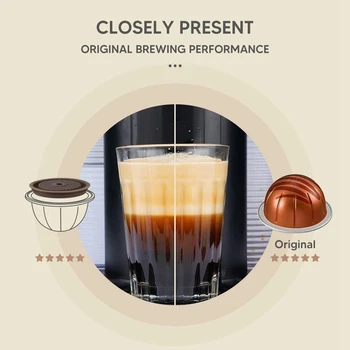 Daugkartinio naudojimo Kavos Kapsulės Dangtelis, skirtas Vertuoline Kavos Pod Maisto kokybės Silikono Bžūp Daugkartiniai Nespresso Vertuo Kapsulė